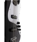 ARROW LOUISIANA 4 NIGHT BLACK ROSEWOOD/WHITE BAS GITARA