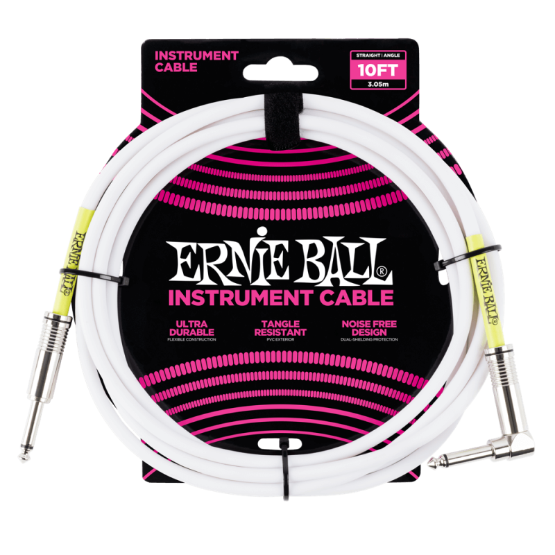 ERNIE BALL INSTRUMENTALNI 6049 white 3m KABEL