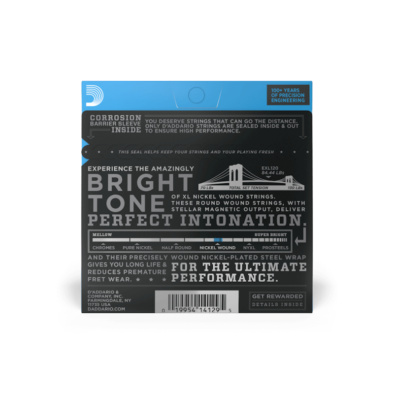 D'ADDARIO ELEKTRIKA EXL120 09-42 ŽICE