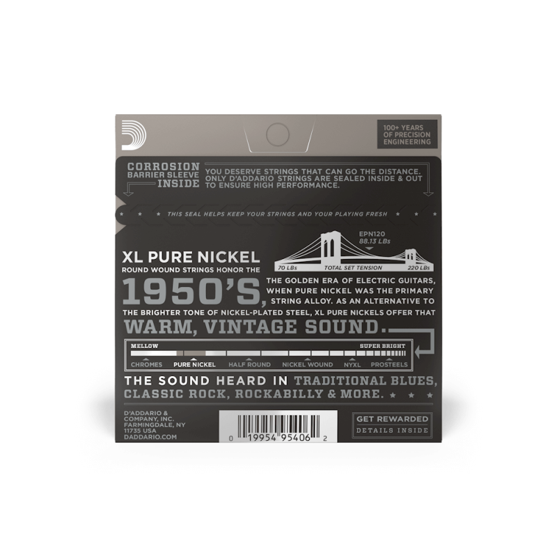 D'ADDARIO ELEKTRIKA EPN120 09-41 pure nickel ŽICE