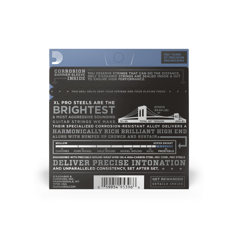 D'ADDARIO ELEKTRIKA EPS510 10-46 pro steel ŽICE