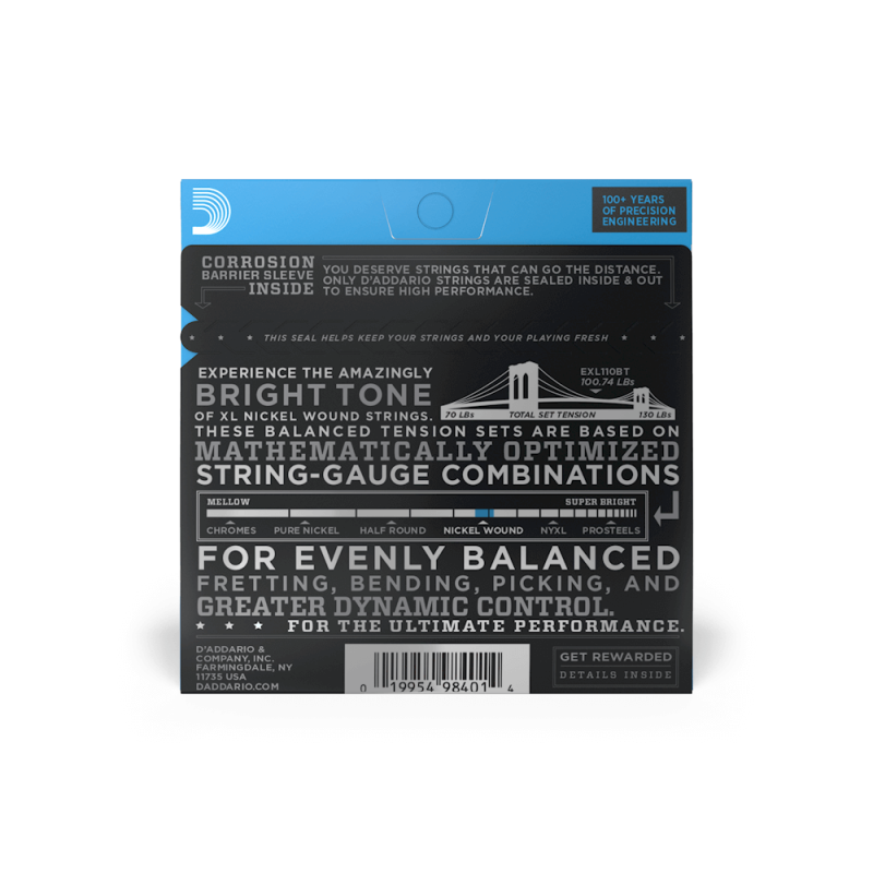 D'ADDARIO ELEKTRIKA EXL110-BT 10-46 balanced tension ŽICE