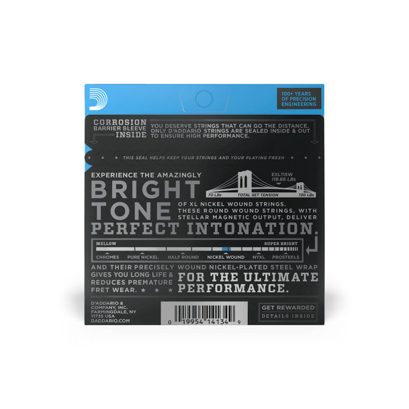D'ADDARIO ELEKTRIKA EXL115W 11-49 treća motana ŽICE