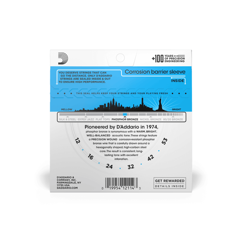 D'ADDARIO AKUSTIKA EJ16 12-53 PHB ŽICE