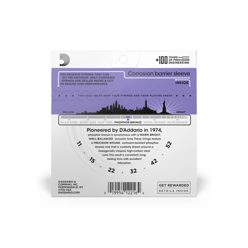 D'ADDARIO AKUSTIKA EJ26 11-52 PHB ŽICE