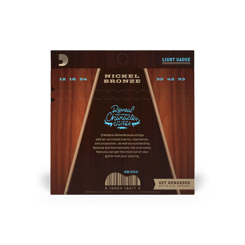 D'ADDARIO AKUSTIKA NB1253 nickel bronze 12-53 ŽICE