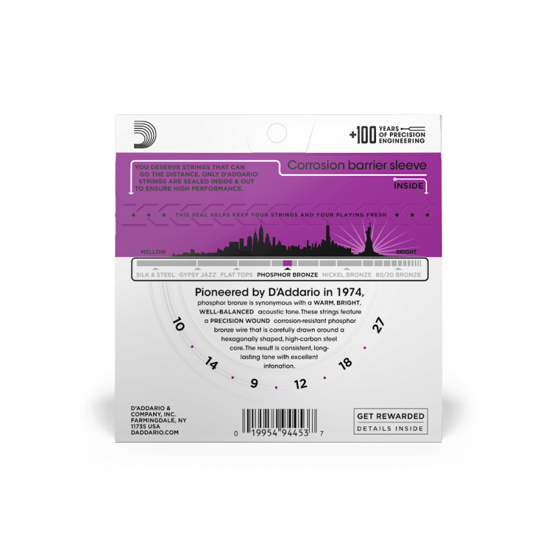 D'ADDARIO AKUSTIKA EJ38H 10-27 PHB ŽICE