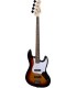 ARROW LOUISIANA 4 TOBACCO BURST ROSEWOOD/WHITE BAS GITARA