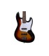 ARROW LOUISIANA 4 TOBACCO BURST ROSEWOOD/WHITE BAS GITARA
