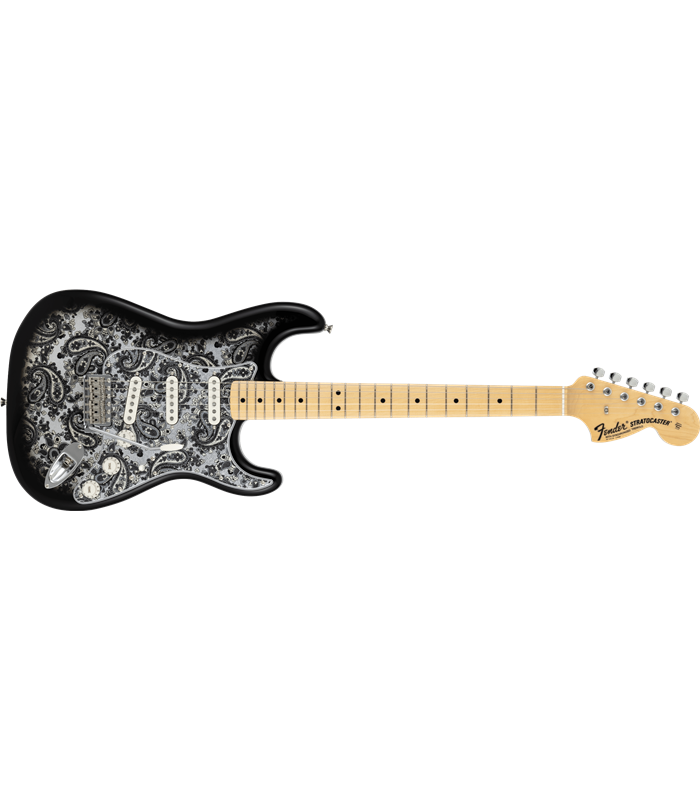 FENDER LTD STRATOCASTER MN BLACK PAISLEY JP-25 JAPAN GITARA ELEKTRIČNA