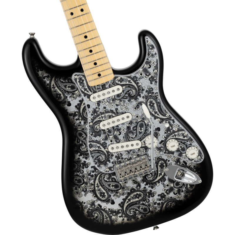 FENDER LTD STRATOCASTER MN BLACK PAISLEY JP-25 JAPAN GITARA ELEKTRIČNA