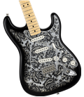 FENDER LTD STRATOCASTER MN BLACK PAISLEY JP-25 JAPAN GITARA ELEKTRIČNA