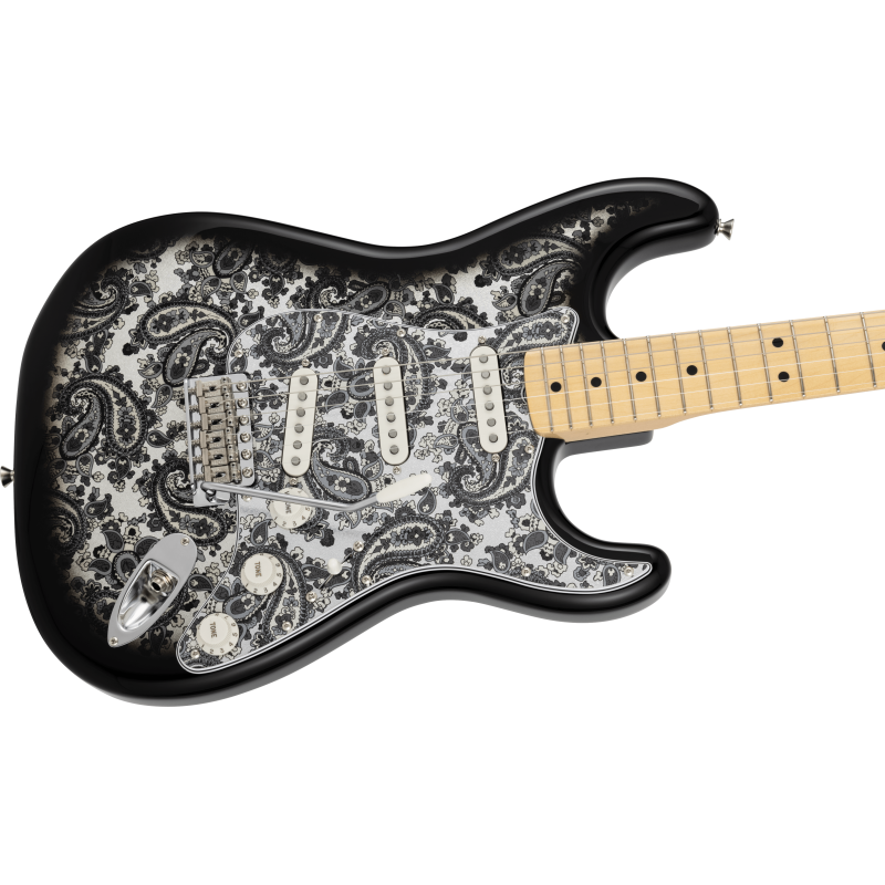 FENDER LTD STRATOCASTER MN BLACK PAISLEY JP-25 JAPAN GITARA ELEKTRIČNA