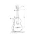 ALHAMBRA 1C BLACK SATIN + NAVLAKA GITARA KLASIČNA