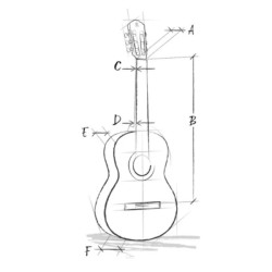 ALHAMBRA 1C BLACK SATIN + NAVLAKA GITARA KLASIČNA