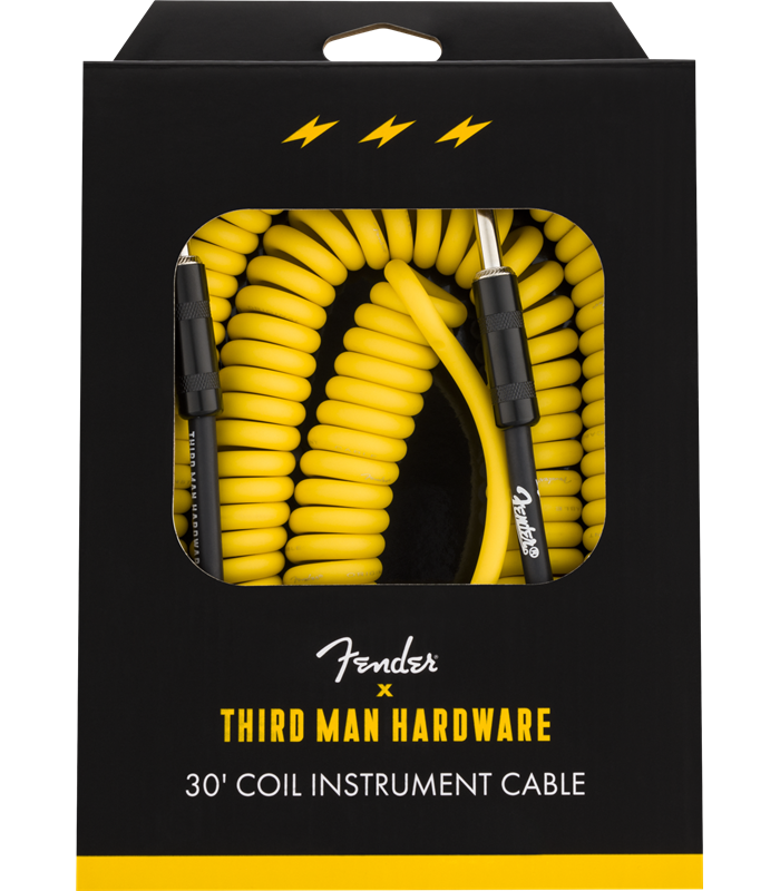 FENDER INSTRUMENT THIRD MAN YLW 9m JACK WHITE KABEL