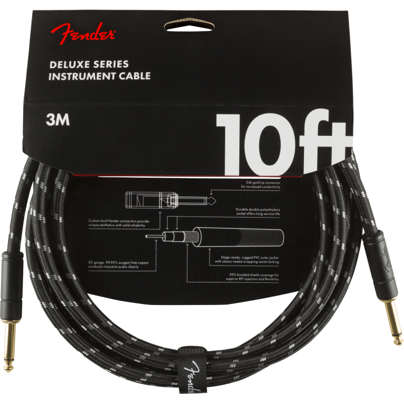 FENDER INSTRUMENT DELUXE 10' BTWD 3m KABEL