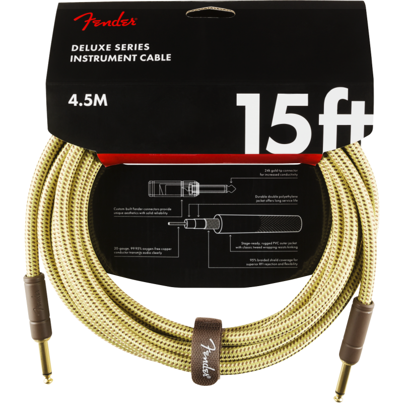 FENDER INSTRUMENT DELUXE 15'' TWD 4.5m KABEL