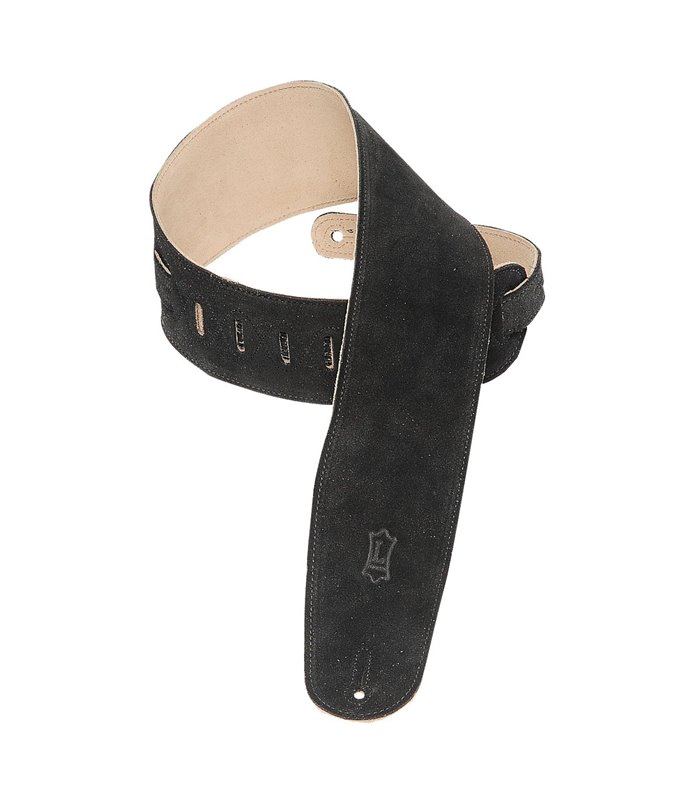 LEVY'S 3.5" SUEDE LEATHER BASS MS4-BLK REMEN