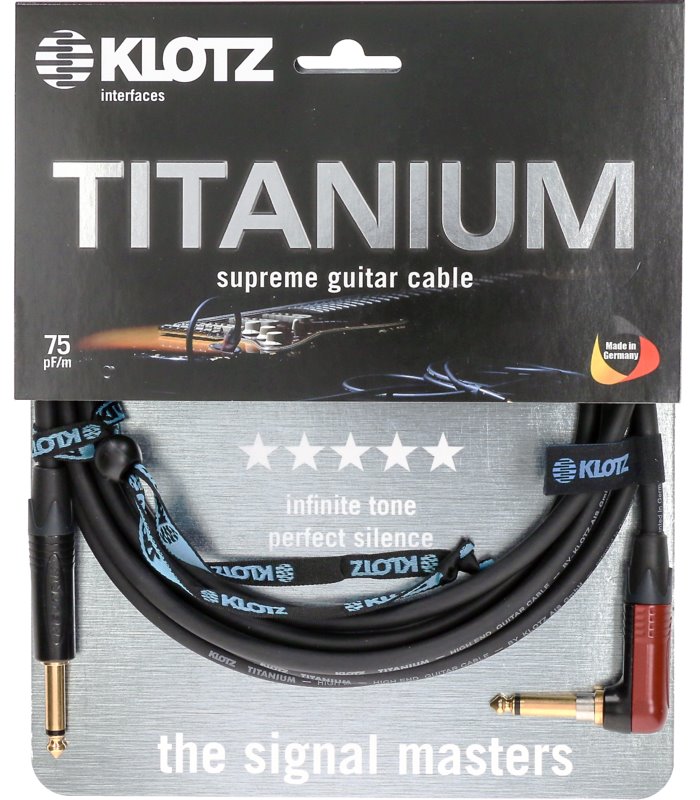 KLOTZ INSTRUMENTALNI TITANIUM TIR-0300PSP 3m kutni KABEL