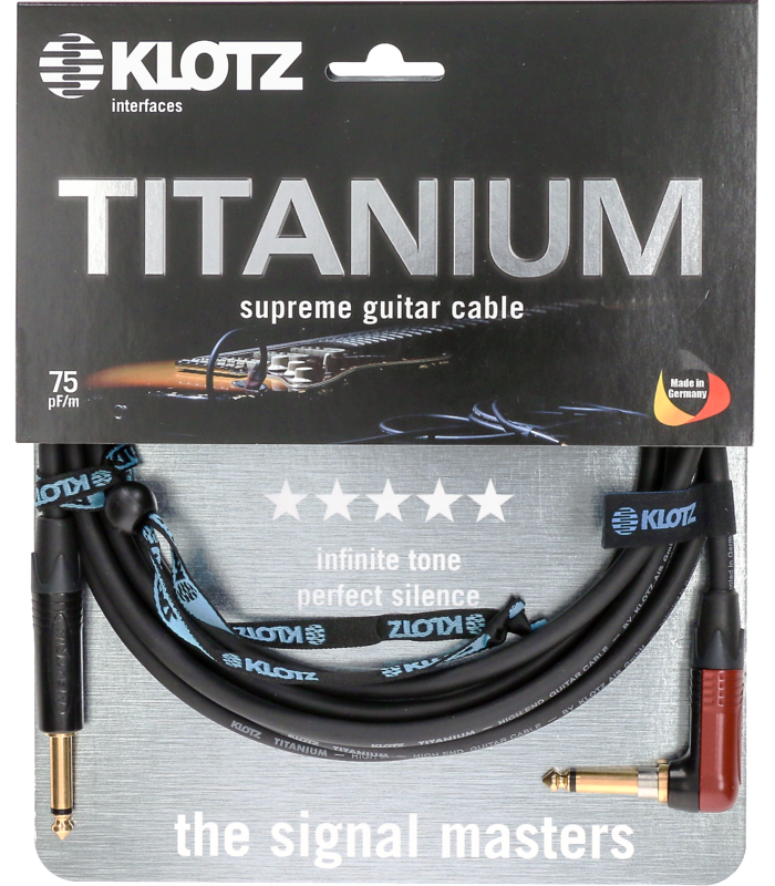 KLOTZ INSTRUMENTALNI TITANIUM TIR-0600PSP 6m kutni KABEL