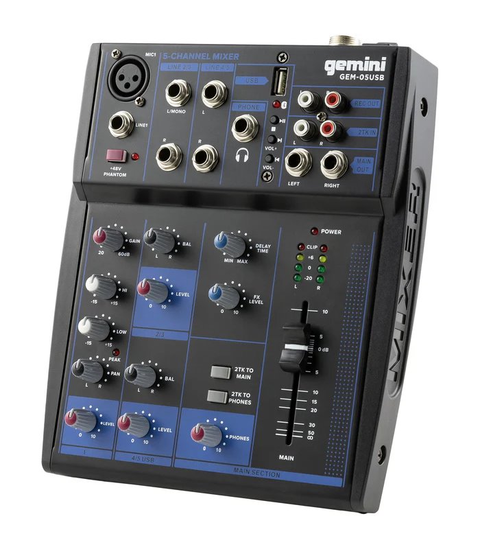 GEMINI GEM-05 USB MIKSER
