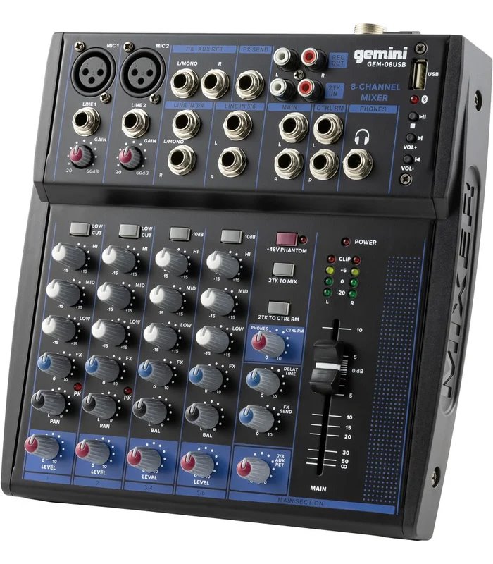 GEMINI GEM-08 USB MIKSER