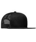 GIBSON SLASH SKULLY TRUCKER HAT ALL BLACK KAPA