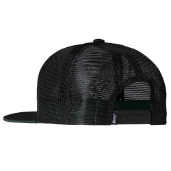 GIBSON SLASH SKULLY TRUCKER HAT BLACK/GREEN KAPA