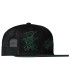 GIBSON SLASH SKULLY TRUCKER HAT BLACK/GREEN KAPA