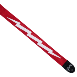 GIBSON THE LIGHTNING SEATBELT RED ASBOLT-RED REMEN