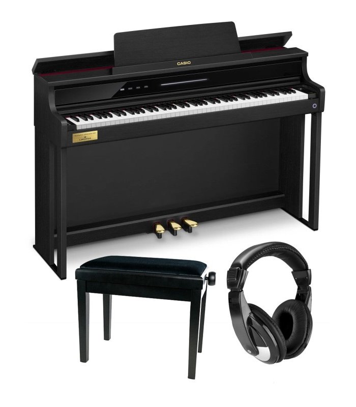CASIO AP-750 BK SET stolica, slušalice DIGITALNI PIANINO