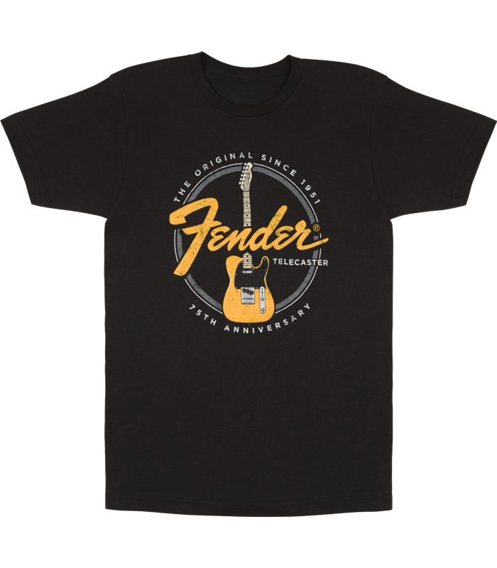 FENDER TELECASTER 75th BLACK XL MAJICA