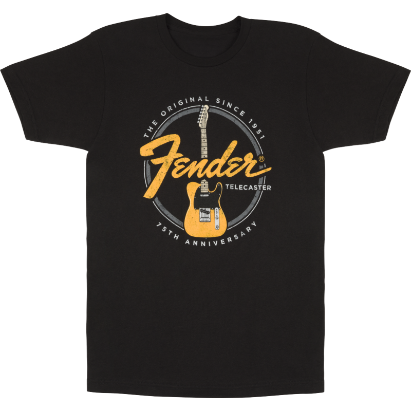 FENDER TELECASTER 75th BLACK M MAJICA