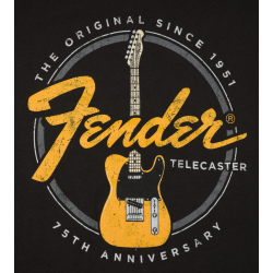 FENDER TELECASTER 75th BLACK L MAJICA
