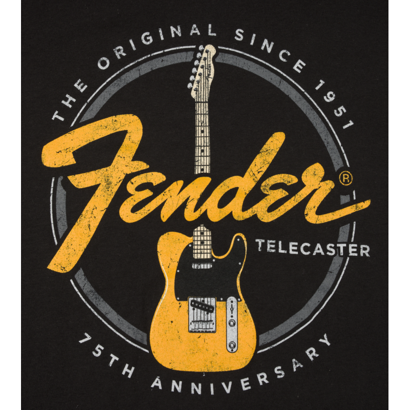 FENDER TELECASTER 75th BLACK L MAJICA
