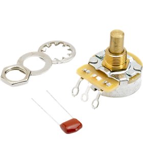 FENDER NO-LOAD 250K SOLID SHAFT POT (VOL./TONE) POTENCIOMETAR