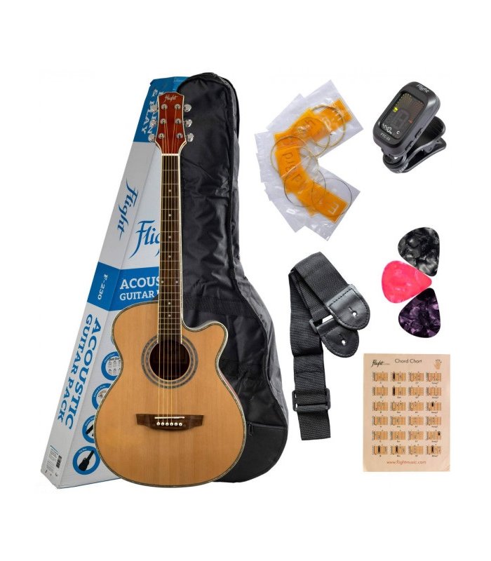 FLIGHT F230 NA SET GITARA AKUSTIČNA