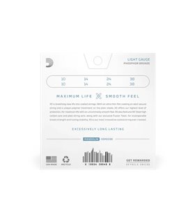 D'ADDARIO MANDOLINA XSM1038 PB LIGHT ŽICE
