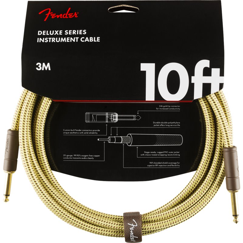 FENDER INSTRUMENT DELUXE 10' TWD 3m KABEL