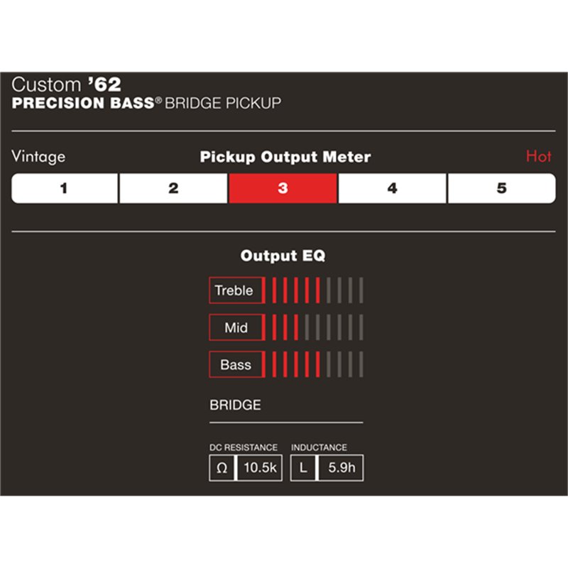 FENDER CUSTOM SHOP 62 PRECISION BASS SET PICKUP