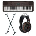 YAMAHA PSR-E360 Dark Walnut BUNDLE SET SYNTHESIZER