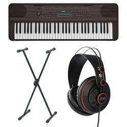 YAMAHA PSR-E360 Dark Walnut BUNDLE SET SYNTHESIZER
