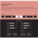 FENDER PURE VINTAGE 74 JAZZ BASS SET PICKUP