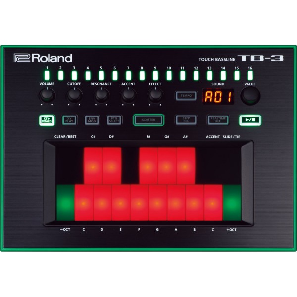 SYNTHISIZER ROLAND TB-3 TOUCH BASSLINE AIRA