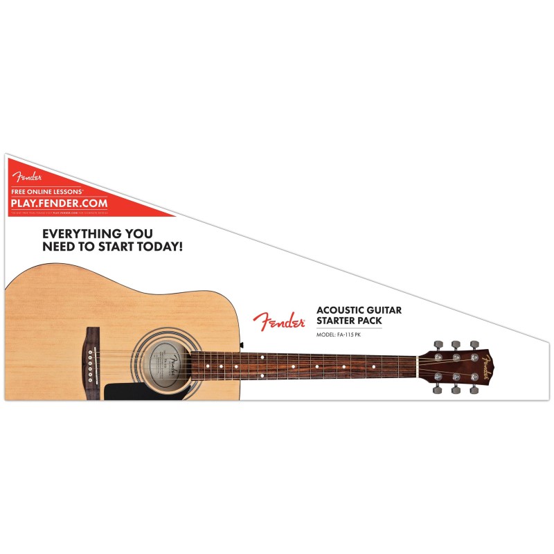 GITARA AKUSTIČNA FENDER FA-115 DREADNOUGHT PACK NAT