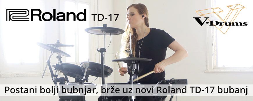 Roland predstavio novi TD-17 V-Drums, najbolji set za vježbu