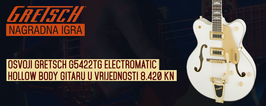 Posjeti Music Centar Zagreb i osvoji Gretsch G5422TG električnu gitaru u vrijednosti 8420 kuna!