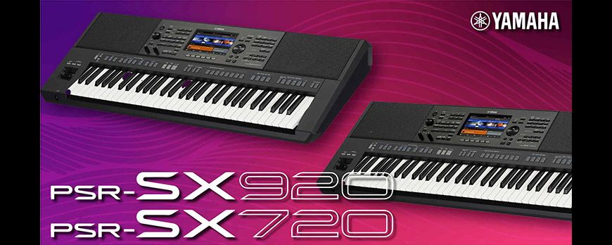 Novo! Yamaha PSR-SX720 & PSR-SX920 synthesizeri