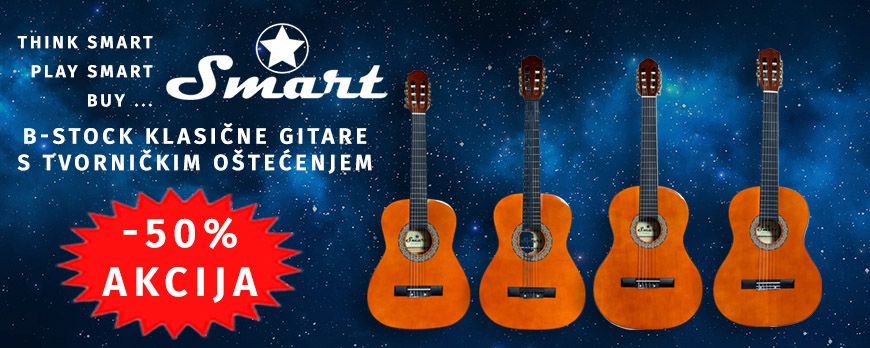 -50% AKCIJA na Smart B-STOCK klasične gitare!